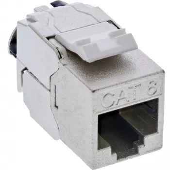 InLine B-76202Q Keystone zásuvka RJ45 Slim, Cat.8.1, hromadné balenie 24 kusov