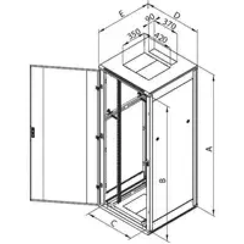 Voľne stojaci rack Triton RMA-18-A66-CAX-N1 18U 800 kg sivý