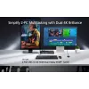 ATEN 2-portový USB 4K HDMI Dual-Display KVMP prepínač (káble súčasťou)