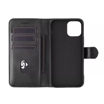 Peňaženkové puzdro eSTUFF ES67110011-BULK pre iPhone 17 Pro Max čierne 3 priehradky na karty