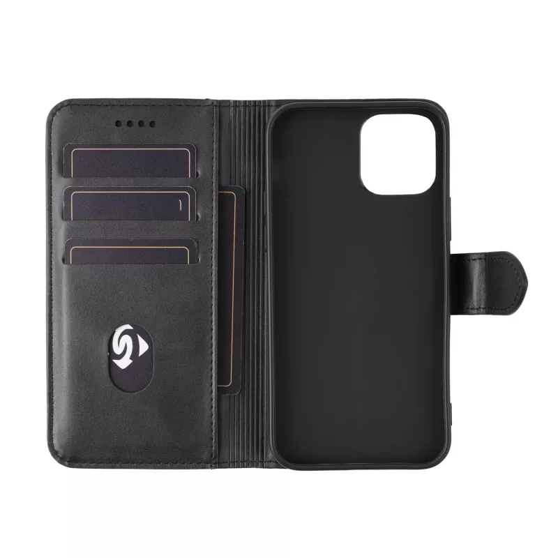 Peňaženkové puzdro eSTUFF ES67110011-BULK pre iPhone 17 Pro Max čierne 3 priehradky na karty