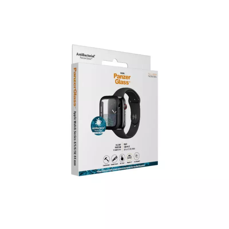 PanzerGlass® plné puzdro čierne Apple Watch SE 3 | SE | 6 | 5 | 4 | 44 mm