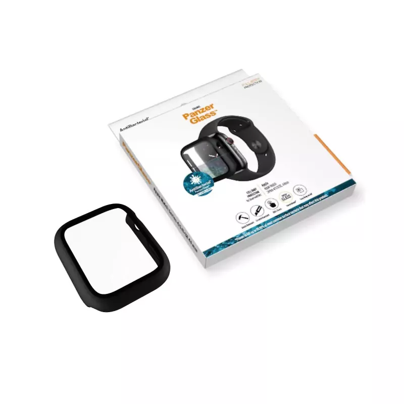 PanzerGlass® plné puzdro čierne Apple Watch SE 3 | SE | 6 | 5 | 4 | 44 mm
