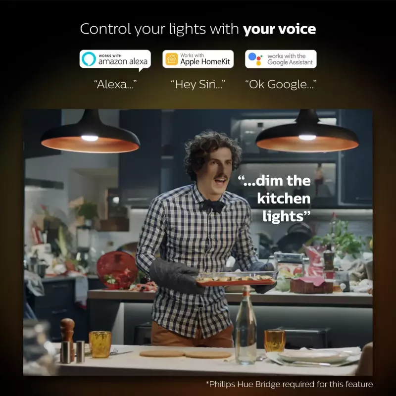 Smart LED štartovacia sada Philips Hue White and Colour Ambience — 2× E27 11W žiarovky, Bluetooth/Zigbee