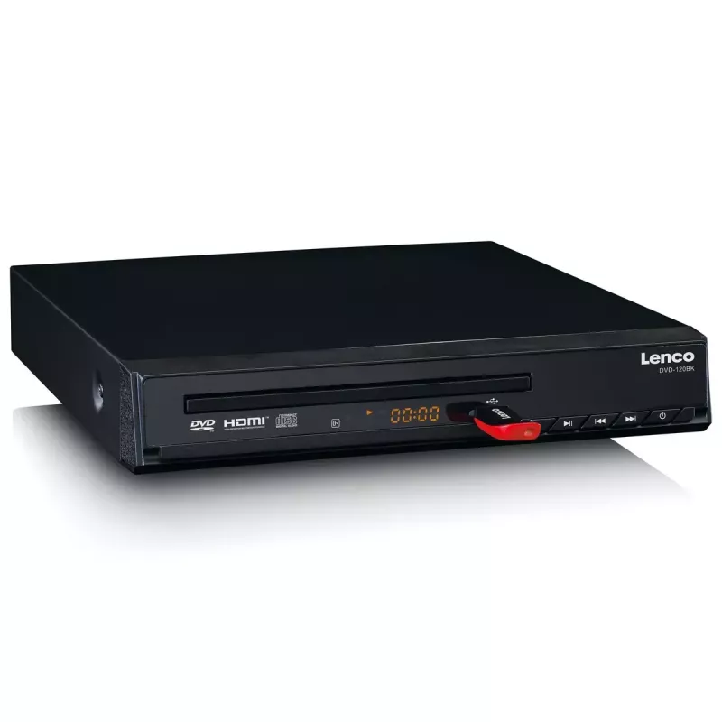 DVD prehrávač Lenco DVD-120 čierny NTSC PAL 20-20000 Hz 90 dB