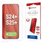 Displex ochranná fólia displeja (10H) pre Samsung Galaxy S24+/S25+, Eco montážny rámik, odolná proti poškriabaniu
