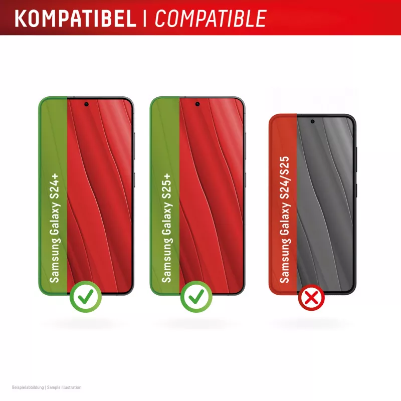Displex ochranná fólia displeja (10H) pre Samsung Galaxy S24+/S25+, Eco montážny rámik, odolná proti poškriabaniu