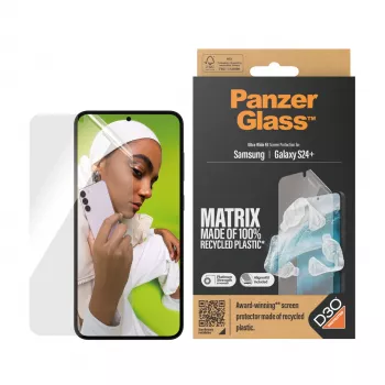 PanzerGlass ® ECO MATRIX ochrana displeja s D3O® Samsung Galaxy S24+ | Ultra-široké prispôsobenie s AlignerKit