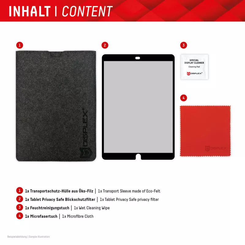 Displex TABLET PRIVACY SAFE odnímateľný obojsmerný filter proti videniu pre iPad 10,2'' (7./8./9. gen.)