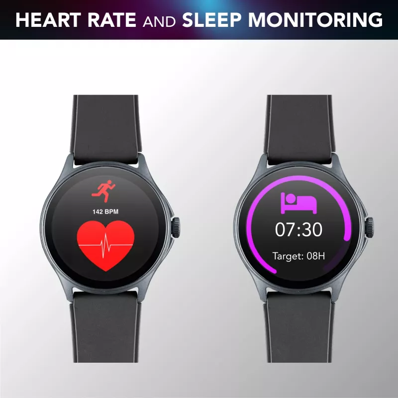 Cellularline ION PRO Round Bluetooth® smartwatch s aplikáciou, 3,51 cm (1,38 palca), TFT, dotykový displej, 0,00064 GB, 98 g