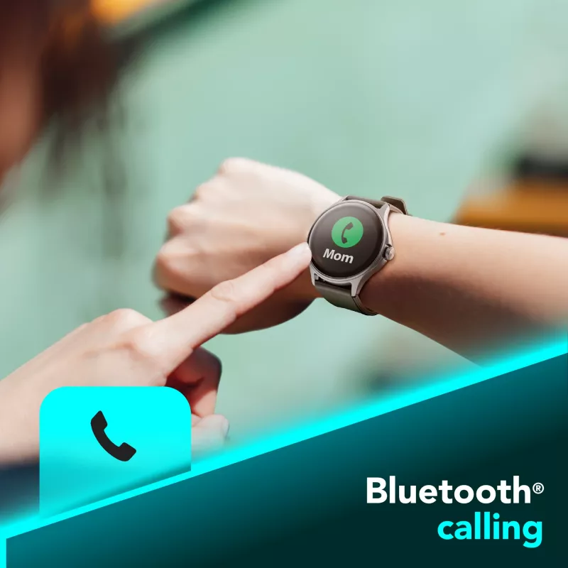 Cellularline ION PRO Round Bluetooth® smartwatch s aplikáciou, 3,51 cm (1,38 palca), TFT, dotykový displej, 0,00064 GB, 98 g