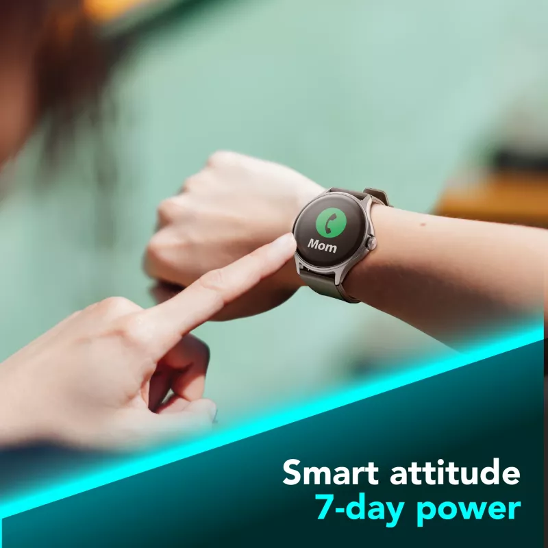 Cellularline ION PRO Round Bluetooth® smartwatch s aplikáciou, 3,51 cm (1,38 palca), TFT, dotykový displej, 0,00064 GB, 98 g