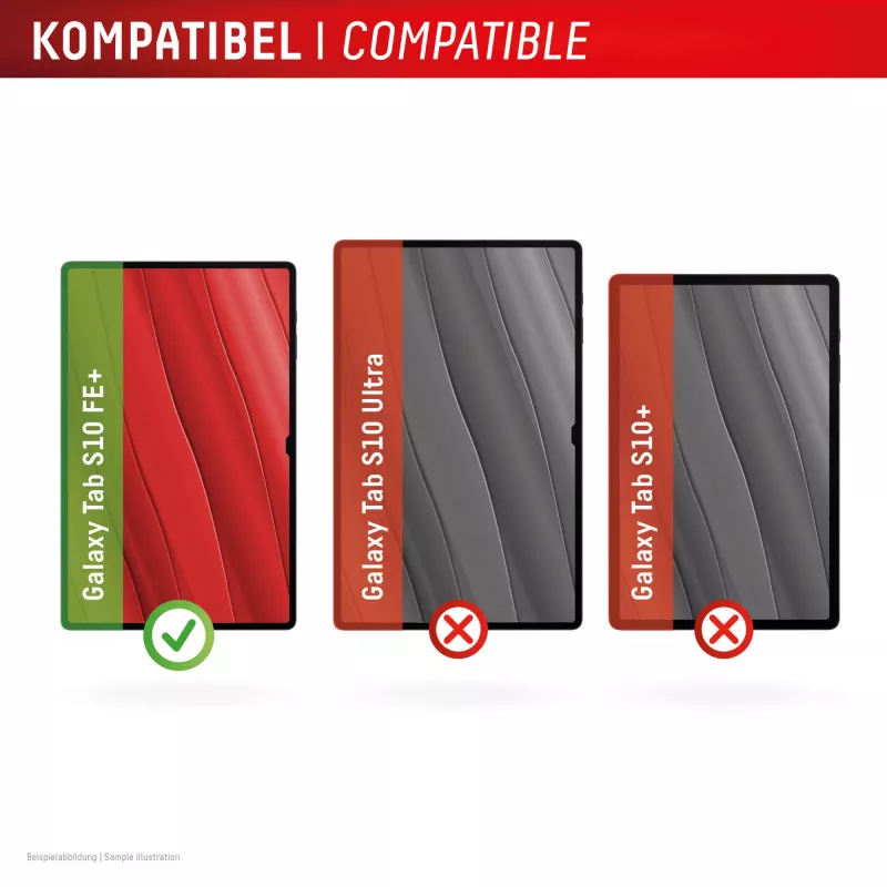 Displex Tablet Glass (9H) pre Samsung Galaxy Tab S10 FE+, Eco montážny rám, nerozbitné