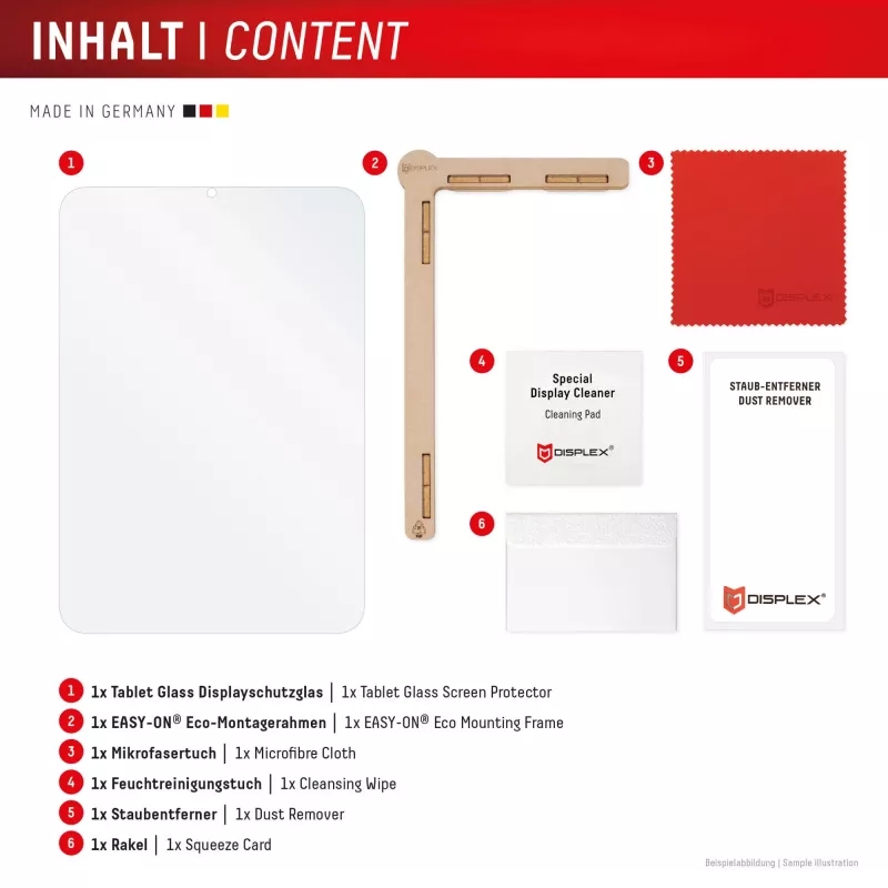 Displex Tablet Glass (9H) pre Samsung Galaxy Tab S10 FE+, Eco montážny rám, nerozbitné
