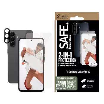 PanzerGlass SAFE. by ® 2-in-1 balenie Samsung Galaxy A56 5G odolné proti poškriabaniu a nárazom