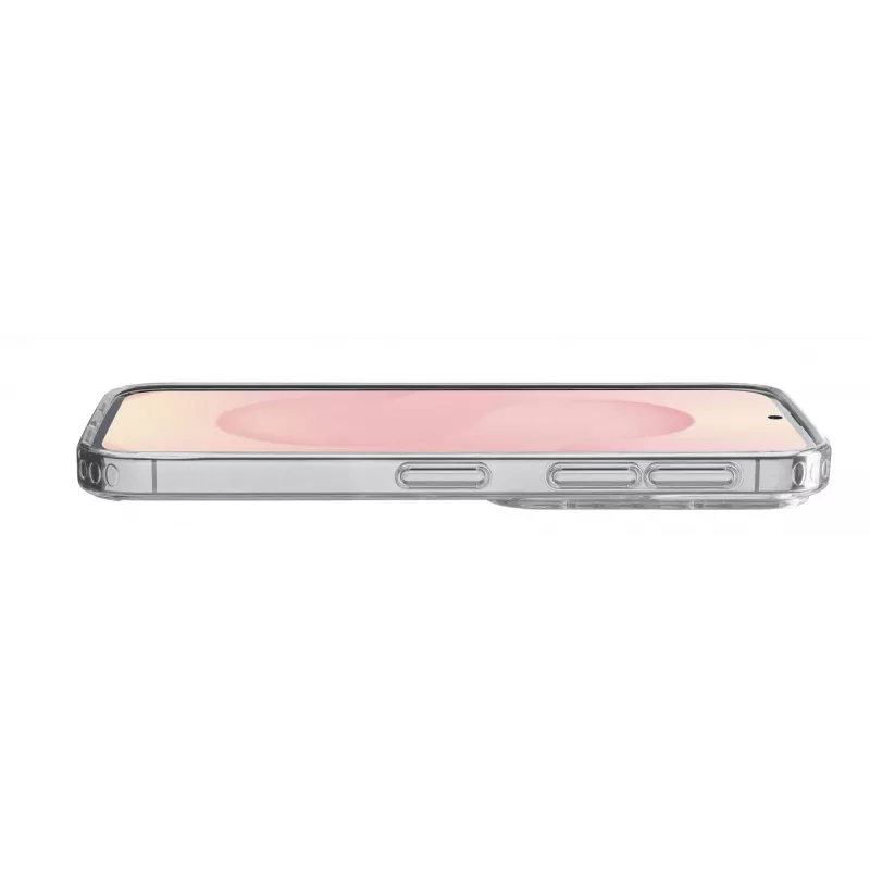 Cellularline Clear Strong – Galaxy S25 Edge tvrdé puzdro s gumenými okrajmi