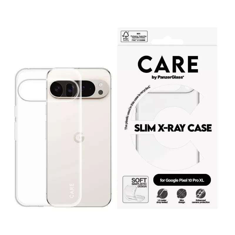 Puzdro PanzerGlass CARE by módne puzdro transparentné X-Ray Soft Google Pixel 10 Pro XL