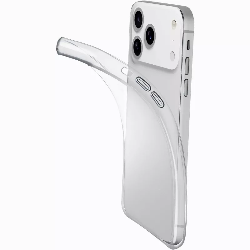 Cellularline Fine - iPhone 17 Pro, puzdro, Apple, iPhone 17 Pro, 16 cm (6,3 palca), transparentné