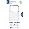 Cellularline Clear Protect - iPhone 17 Pro tvrdé puzdro s gumenými okrajmi