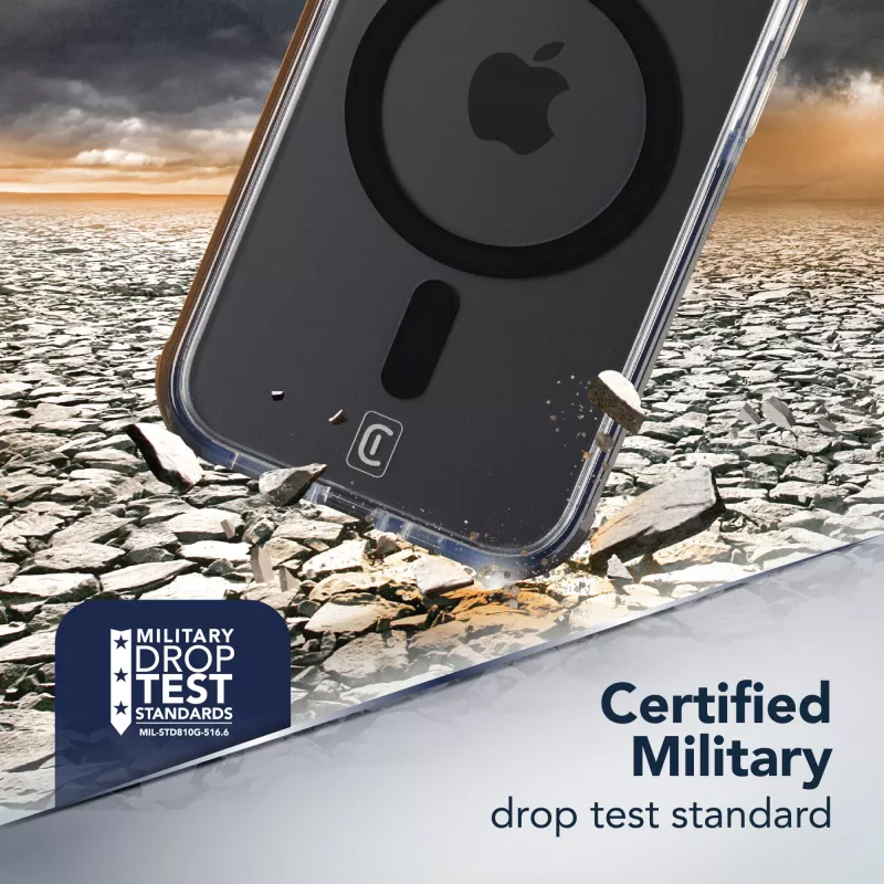 Cellularline Clear Protect - iPhone 17 Pro tvrdé puzdro s gumenými okrajmi