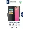 Cellularline Book Agenda – knižné puzdro s koženým vzhľadom a magnetickým uzatváraním pre iPhone 17
