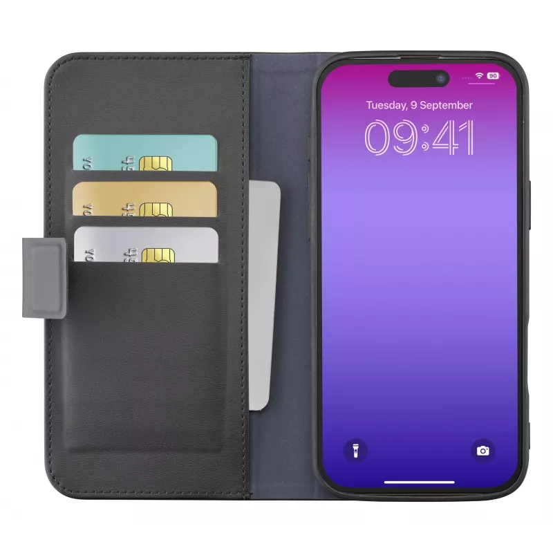 Cellularline Book Agenda – iPhone 17 Pro knižné puzdro s koženým vzhľadom a magnetickým uzatváraním