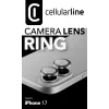 Cellularline krúžok na objektív kamery - iPhone 17 tvrdené sklo na ochranu kamery