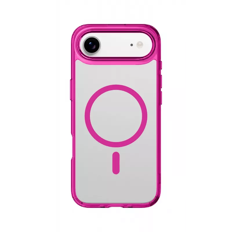 Cellularline Iconic Mag - iPhone Air transparentné puzdro s farebnými okrajmi, kompatibilné s ekosystémom MagSafe