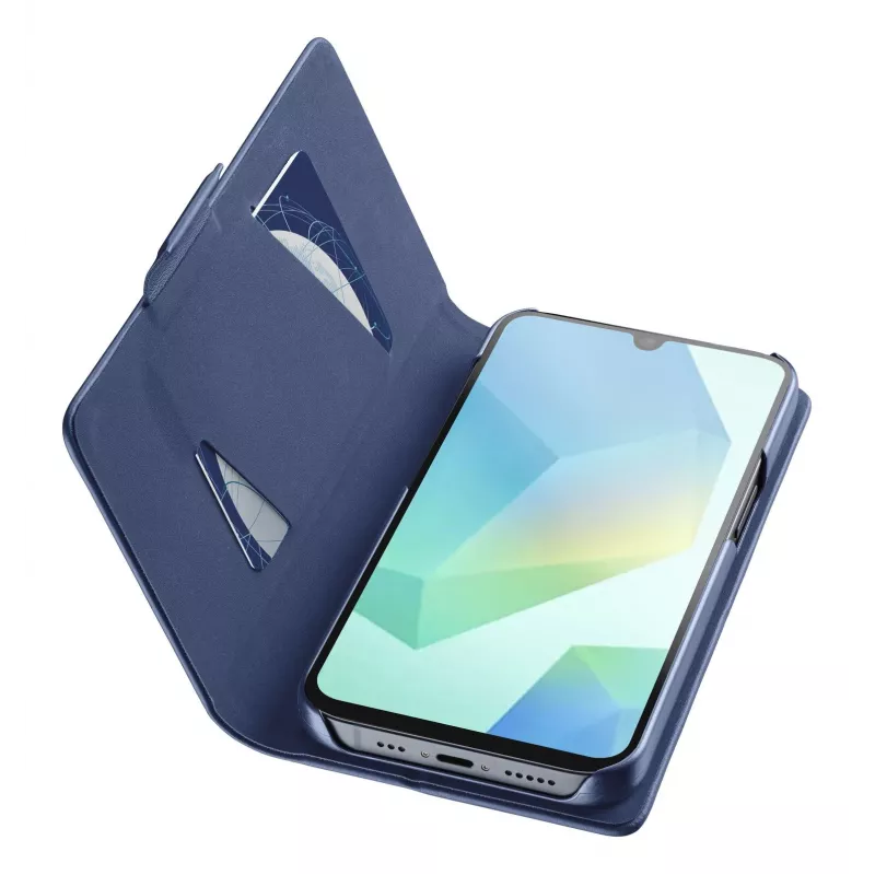 Cellularline Book - Galaxy A17 puzdro v štýle knihy, folio, Samsung, Galaxy A17, 17 cm (6,7 palca), modrá