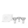Philips Hue White and Colour Ambience Essential Starterkit: 3 GU10 smart žiarovky (345 lm) + stmievač
