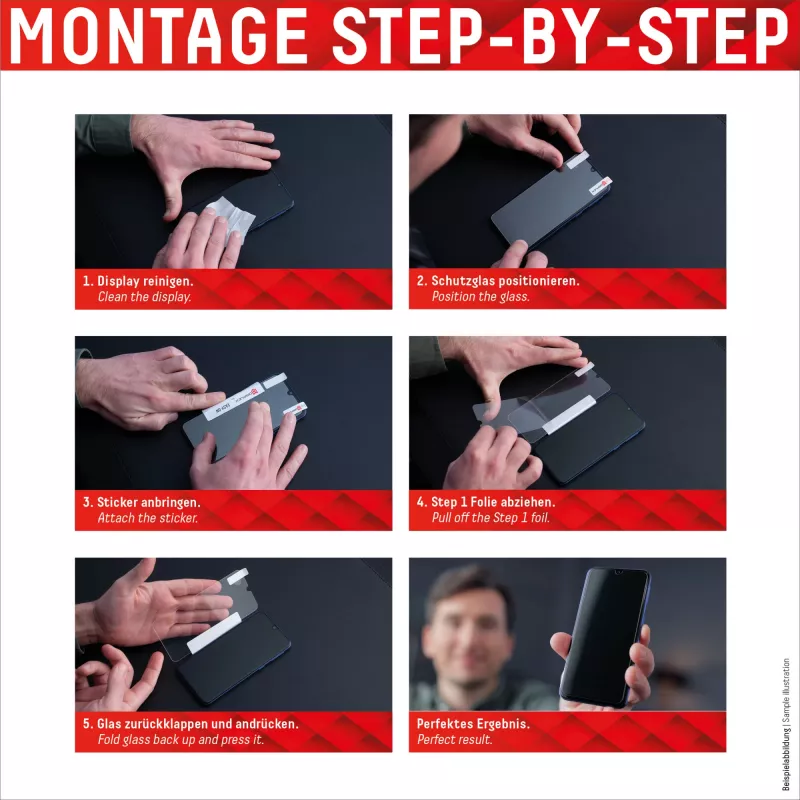 Displex Smart Glass (9H) pre Apple iPhone 13/13 Pro, montážna nálepka, nerozbitné