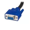 StarTech.com 10 ft 2-in-1 univerzálny USB KVM kábel, 3 m, USB, USB, VGA, čierna, USB A + VGA