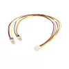 StarTech.com 30cm TX3 napájací rozbočovací kábel ventilátora, Molex (3-pin), 2 x Molex (3-pin), 0,3 m, konektor samec, konektor samica, rovný