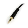 StarTech.com 30 cm tenký 3,5 mm jack na zahnutý stereo audio kábel - M/M