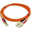 StarTech.com 2m optický kábel - multimódový duplex 50/125 - LSZH optický jumper kábel - LC/SC