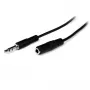 StarTech.com 1 m tenký 3,5 mm stereo audio predlžovací kábel – M/F
