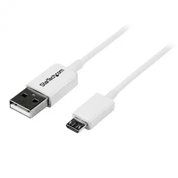StarTech.com 2 m biely Micro-USB kábel - A na Micro B