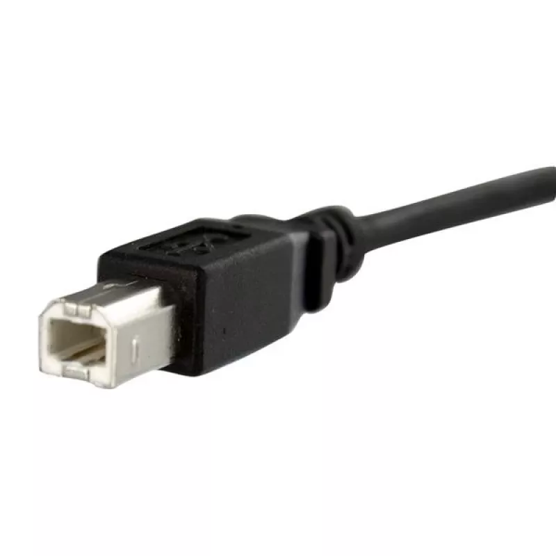StarTech.com 3 ft panelový USB kábel B na B - F/M, 0,91 m, USB B, USB B, USB 2.0, 0,48 Gbit/s, čierny