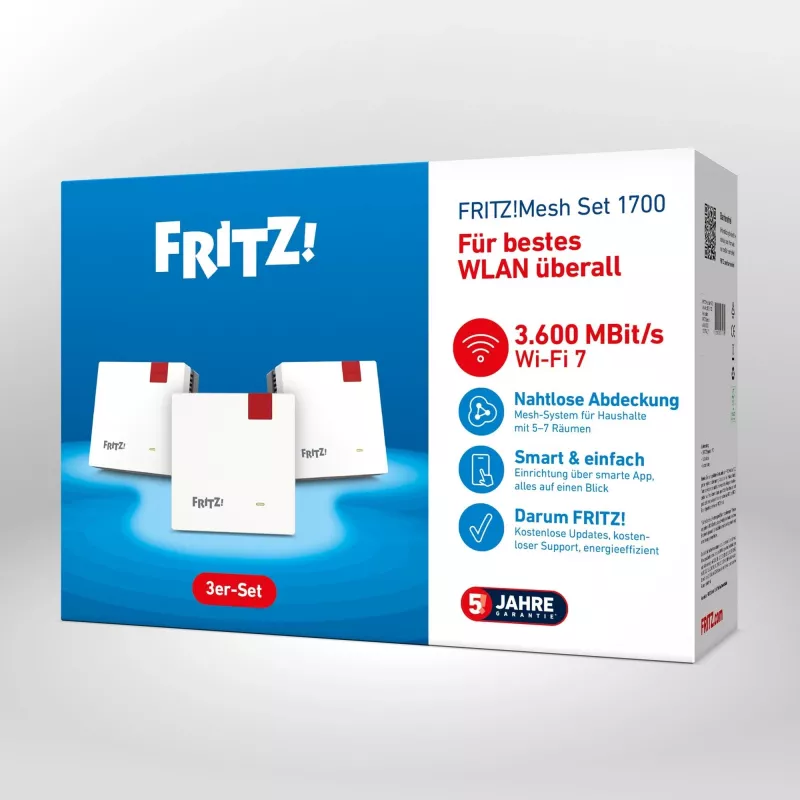 Mesh set 20003133 Mesh WLAN systém dvojpásmový (2,4 GHz / 5 GHz) Wi-Fi 7 (802.11be) biela 1 interný