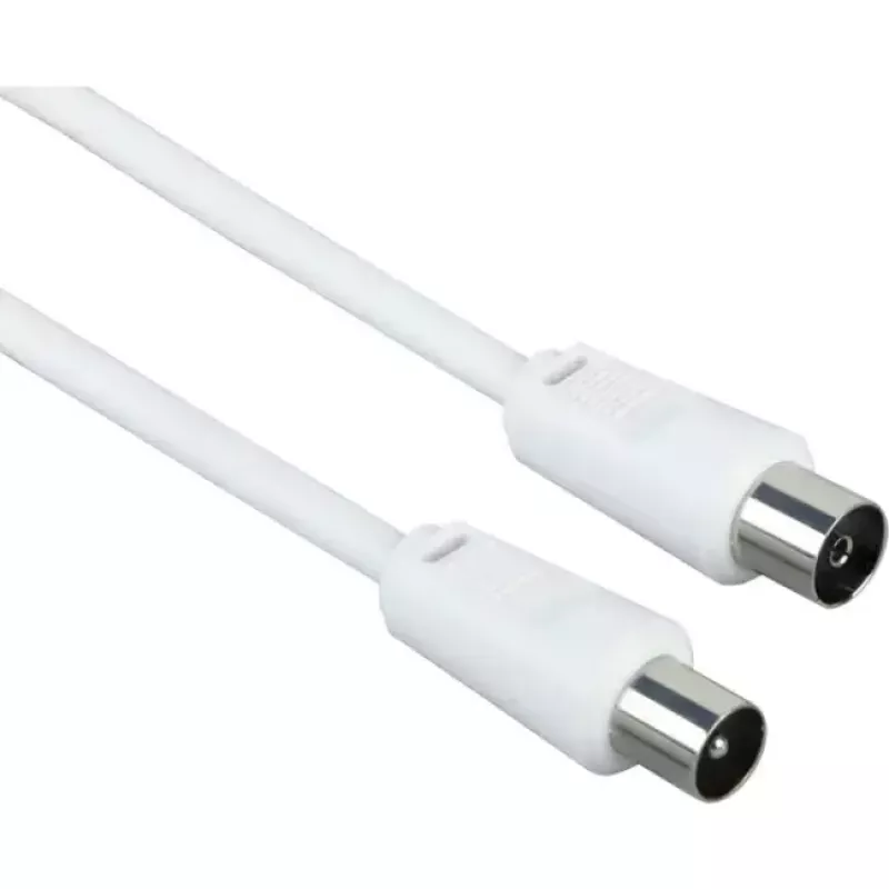 Koaxiálny kábel Schwaiger 5,0 m IEC - IEC 5 m biely