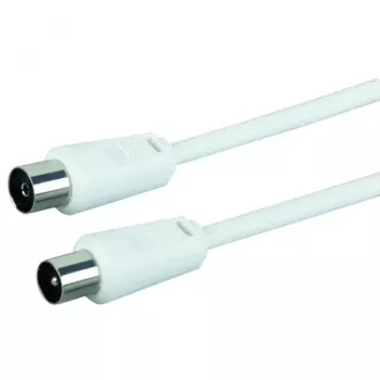Koaxiálny kábel Schwaiger 5,0 m IEC - IEC 5 m biela
