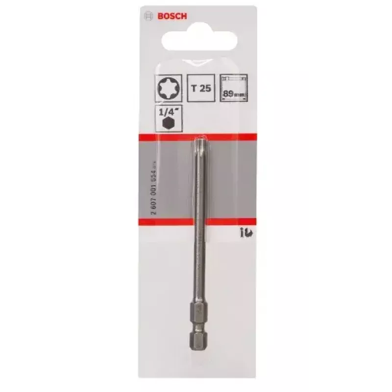 Skrutkovací bit Bosch 2607001654 T25 extra tvrdý 89 mm