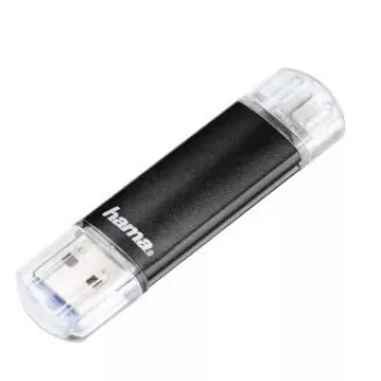 Hama Laeta Twin, 32 GB USB kľúč USB Type-A / Micro-USB 3.2 Gen 1 (3.1 Gen 1) čierny