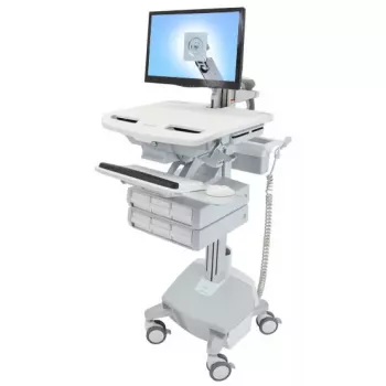 Multimediálny vozík Ergotron StyleView hliník sivý biely