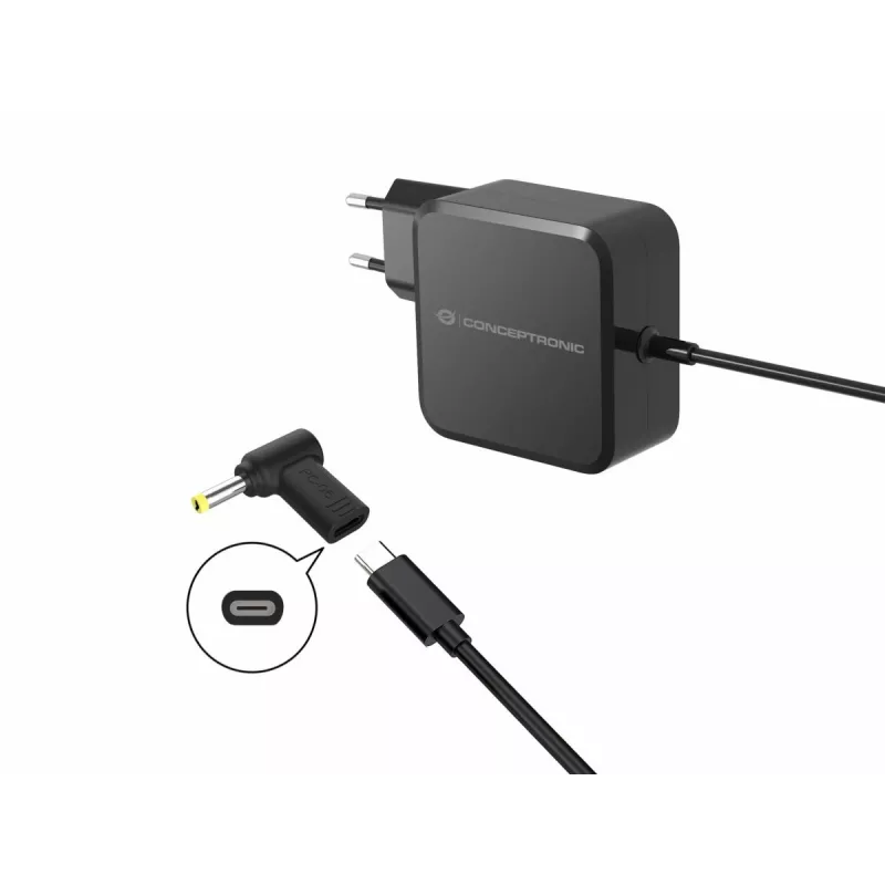 Conceptronic ABBY15PC06 DC na USB-C adaptér, Lenovo/Asus/Acer/Toshiba 4,0x1,7 mm, 18-20 V