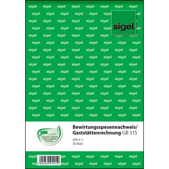 Obchodný formulár Sigel GB515 A5 biela 50 listov