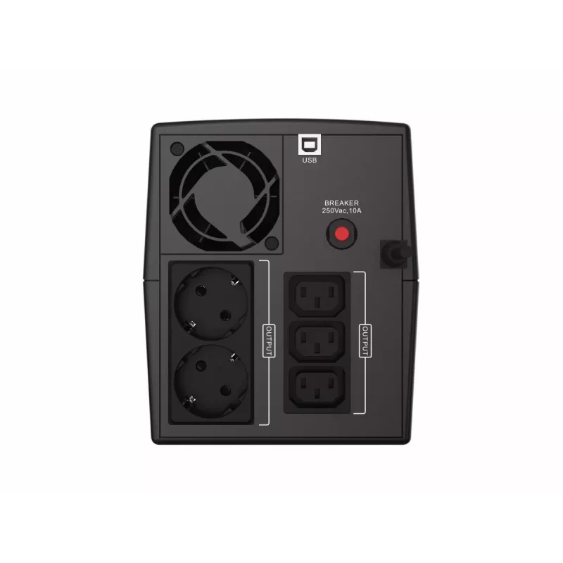 Conceptronic ZEUS08EM 1500VA 900W UPS, IEC, Schuko, line-interactive, 1,5 kVA, 900 W, sínus, 220 V, 240 V