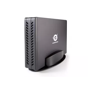 Conceptronic 3,5-palcový box na pevné disky, HDD puzdro, 3,5 palca, Serial ATA, Serial ATA II, Serial ATA III, 0,48 Gbit/s, USB port, čierna