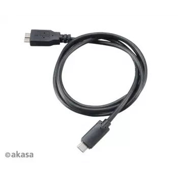 USB kábel Akasa C/Micro-B 1 m čierny