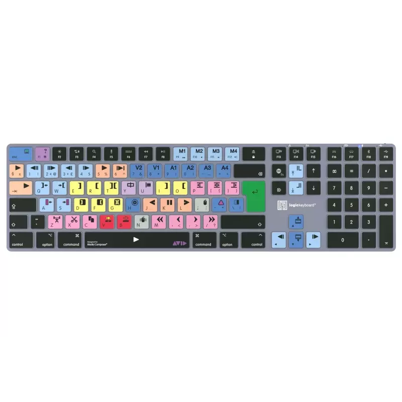 Logickeyboard Avid Media Composer Titan UK Klávesnica Mac LKB-MCOM4-TM-UK